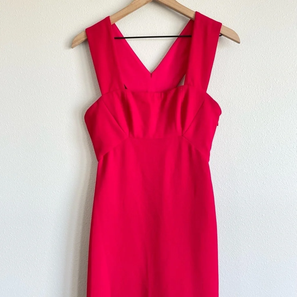 BCBGMAXAZRIA Agata Red Gown Dress formal prom homecoming wedding gala black tie - Picture 4 of 10